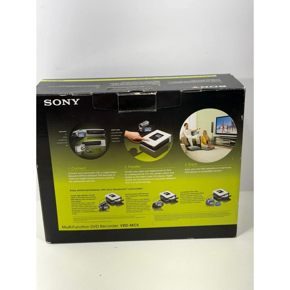 Sony VRD-MC5 DVDirect Multi-Function DVD Recorder White Black Standalone Burner